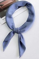 Stijlvolle Sjaal Lichtblauw - Sky Blue - Hoofdband - Sjaaltje - Bandana - Haarband | Prachtige glans | Chique om nek of aan tas!