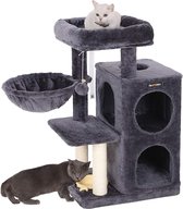 Nancy's Krabpaal met Hangmat en Speeltje - Speelhuis Voor Katten -  90CM