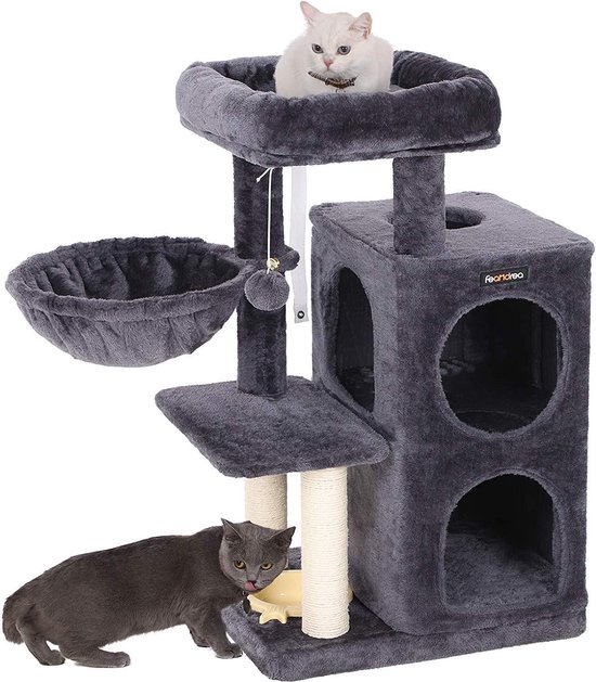 Nancy Krabpaal met Hangmat en Speeltje - Speelhuis Voor Katten - 90CM