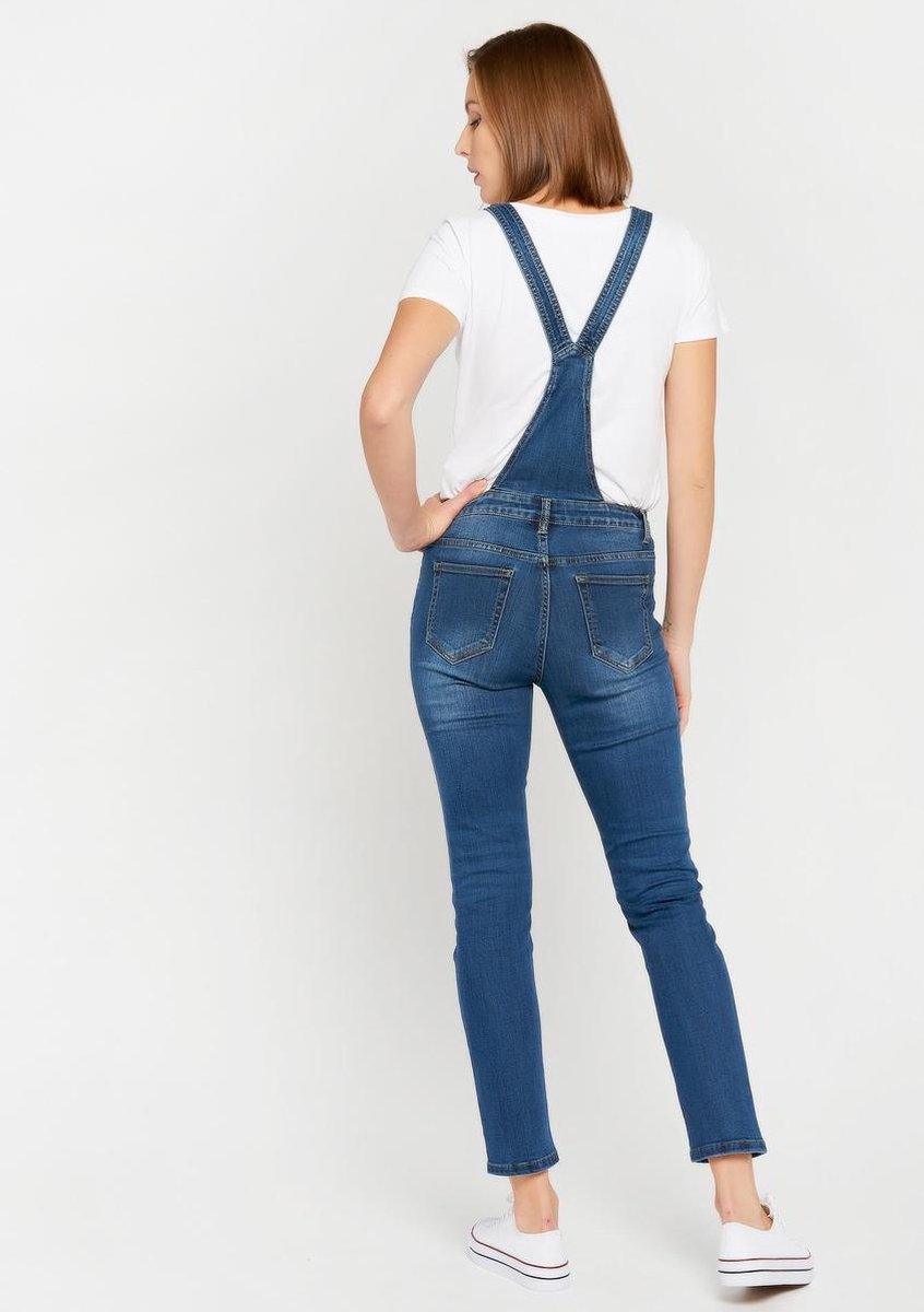 Salopette in jeans - Blauw | bol.com