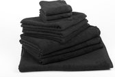 ARTG® Towelzz - Handdoekenset - Zwart - Black - 10 Gastendoekjes - 6 Badhanddoeken - 2 Strandhanddoeken