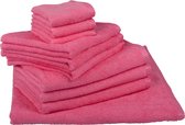 ARTG® Towelzz - Handdoekenset - Rose - Pink - 10 Gastendoekjes - 4 Handdoeken - 4 Strandhanddoeken
