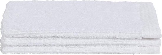 Seahorse - Ridge - Washand - 16 x 21 cm - Wit - set van 3