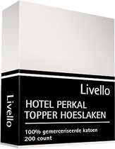 Livello Hotel Hoeslaken Perkal topper Ivoor 80x200x8