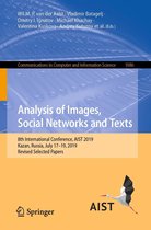 Communications in Computer and Information Science 1086 - Analysis of Images, Social Networks and Texts