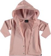 Capuchon vest oud roze (lang) 86/92