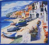 ThannaPhum kunst design sjaal 85 x 85 - Romantic place by the sea
