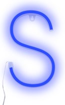 Neon LED Letter Blauw Blue S