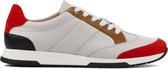 Unisa Vrouwen Suède   Lage sneakers / Damesschoenen  Falconi - Wit - Maat 37