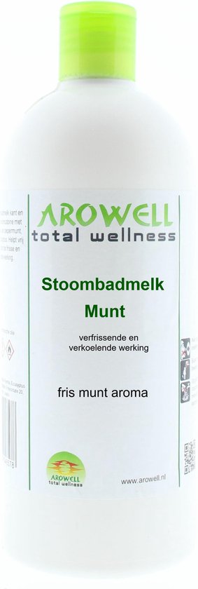 Arowell - Munt stoombadmelk - 500 ml