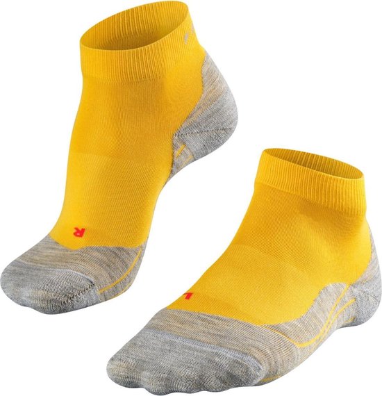 FALKE Dames Hardloopsokken RU4 Endurance Short W SSO Katoen Functioneel material Anti-blaar 1 Paar, Grijs (Light Grey 3406), 41-42