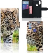 Coque Xiaomi Mi Mix 2s Cuir PU Protection Etui Housse pour Bébé Leopard