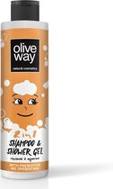 Oliveway Kindershampoo en Douchegel Met Prebiotica - Alle Haartypes - 250 ml