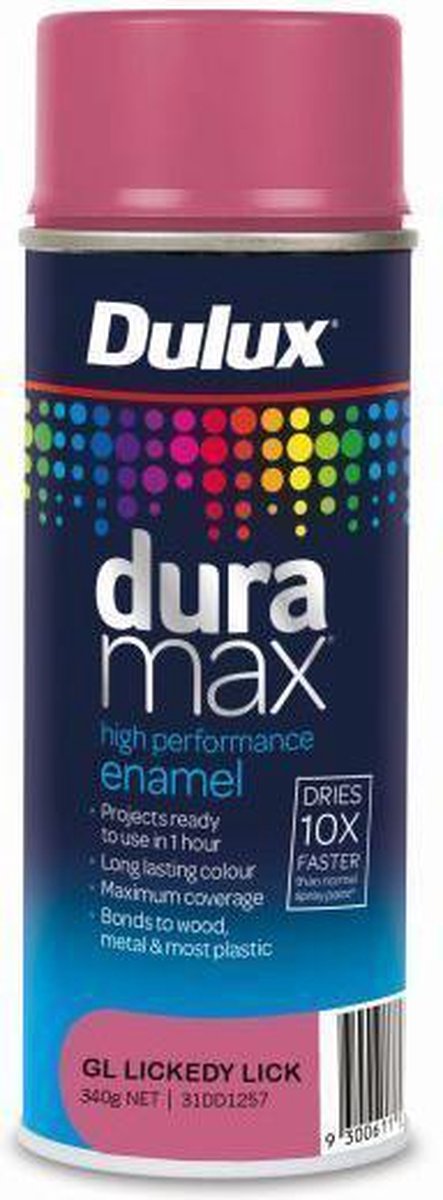 Dulux - Duramax - Spuitlak - Sneldrogend - Kleurbehoudend - Hoge dekking - Lickedy Lick - Hoogglans Roze