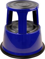 DESQ® opstapkruk - Blauw - Metaal - Hoogte 42,6 cm