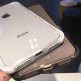 Apple iPhone 11 Pro Hoes - Glitter - Wit Schokbestendig - Iphone 11 Pro case - Glamour case - Siliconen - Telefoonhoesje - Hippyfy