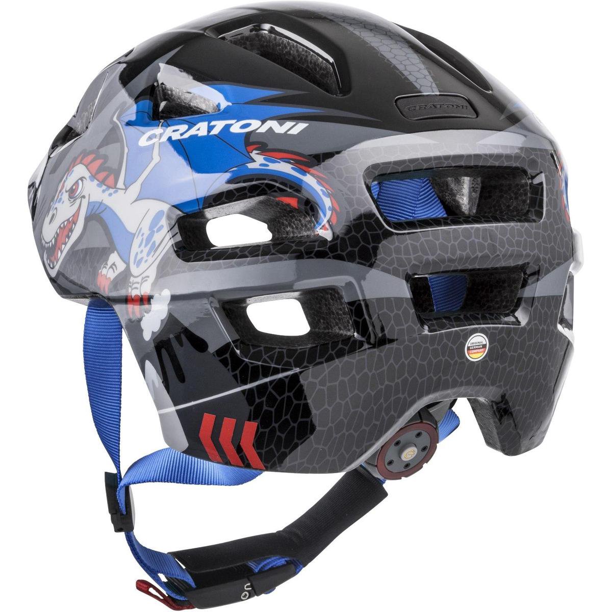 Cratoni Maxster Dragon zwart - kinderhelm XS-S (46-51cm) - EN1078 - Extra bescherming achterhoofd en slapen
