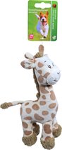 de Boon - Hondenspeelgoed Pluche staande Giraffe met piep - 20cm