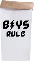 Opbergzak speelgoed-kinderkamer-Paperbag kids boys rule-60x30cm