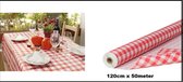 Rouleau de table en papier Fourrure de fermier brabançon 120 cm x 50 mètres - Rouleau de couverture de table Gala Corona Clean Tidy