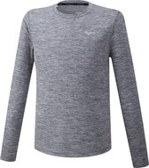 Mizuno Impulse Core LS Shirt Heren - Grijs - maat XXL