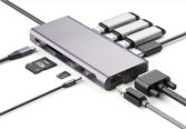 SBVR EV72 | 10 in 1 USB-C Adapter | Incl. HDMI en Ethernet | Voor o.a. Macbook, HP, Dell, ASUS en Samsung