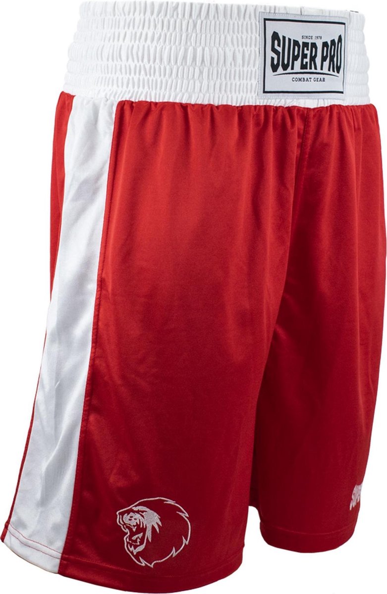 Super Pro Combat Gear Club Boksshort Rood/Wit Extra Large