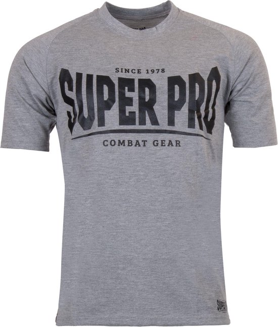 Super Pro T-Shirt S.P. Logo Grijs/Zwart Large