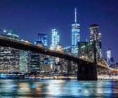 MyHobby Borduurpakket – Brooklyn Bridge New York 60×50 cm - Aida borduurstof 5,5 kruisjes/cm (14 count) - Telpatroon - Borduurgaren - Borduurnaald - Handleiding - Voor Beginners & Gevorderden - Complete borduurset