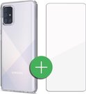 TORCE® Samsung A71 Hoesje Case Transparant + Gratis Glass Screenprotector