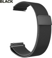 MIRO | Milanese Loop horloge band voor Fitbit Verse 1/2 | Zwart kleurig