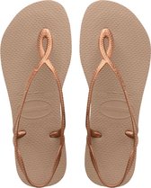 Havaianas Luna Dames Slippers - Rosé Goud - Maat 33/34