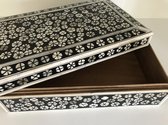 Decoratieve opbergdoos bone inlay