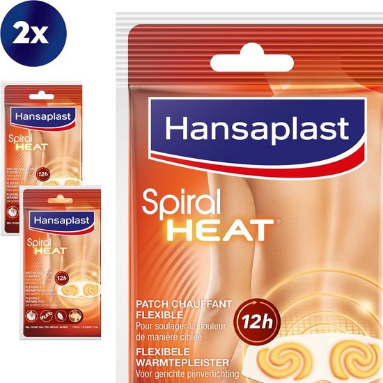 Hansaplast Spiral Heat Warmtepleister - voor Nek, Rug en Schouder - 2 stuks  | bol.com