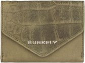 BURKELY Croco Cody Wallet S Portemonnee - Groen