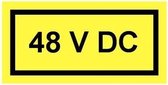 48 v dc sticker 100 x 50 mm