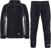 Trespass Childrens/Kids Bubbles Fleece Top And Bottom Base Layers (Black)