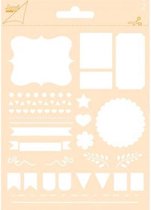 Joy!Crafts Embosstencil polybesa journaling Vlaggen