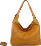 Qischa® schoudertas/tote-bag XL saffran-geel