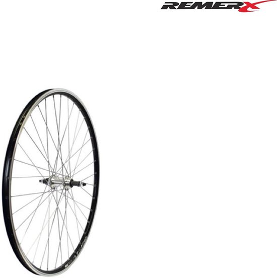 Remerx dubbelwandig 622-19 (28") achterwiel draadpion zilver