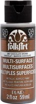 Multi-surface Acrylverf - 2967 Chocolate Brown - Folkart - 59 ml