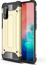 Armor Hybrid Back Cover - Samsung Galaxy S20 Hoesje - Goud