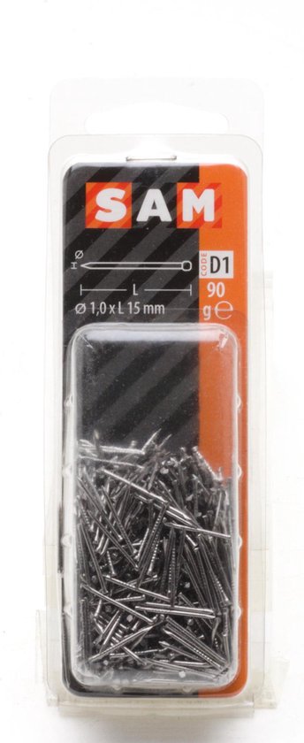 SAM Tête de clou 1x15mm env.90 grammes 815062 D1