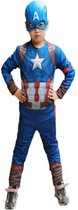 WiseGoods - Avengers - Captain America Kostuum - Verkleedkleding - Kinderkostuum - Carnaval - Verkleden - 4-5 jaar - 104-110