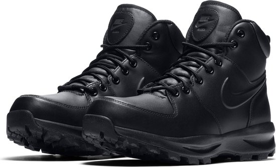 Nike Manoa Leather Heren Sneakers - Black/Black-Black - Maat 40 | bol.com