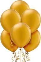 Party Colors Gouden Metallic Ballonnen 30 cm l 50 stuks