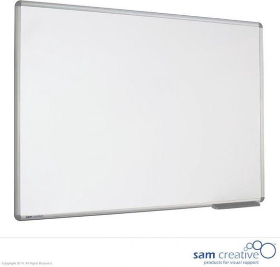 Whiteboard Pro Series Emaille 120x240 cm | Magnetisch Geëmailleerd Whiteboard | Professioneel Whiteboard | Sam Creative whiteboard