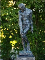 Tuinbeeld - bronzen beeld - Adam van Rodin 88 cm - 8 cm hoog