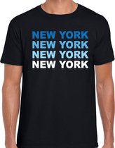 New York / Big Apple t-shirt zwart voor heren - USA / wereldstad shirt / kleding L