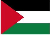 20x Binnen en buiten stickers Palestina 10 cm - Palestijnse vlag stickers - Supporter feestartikelen - Landen decoratie en versieringen